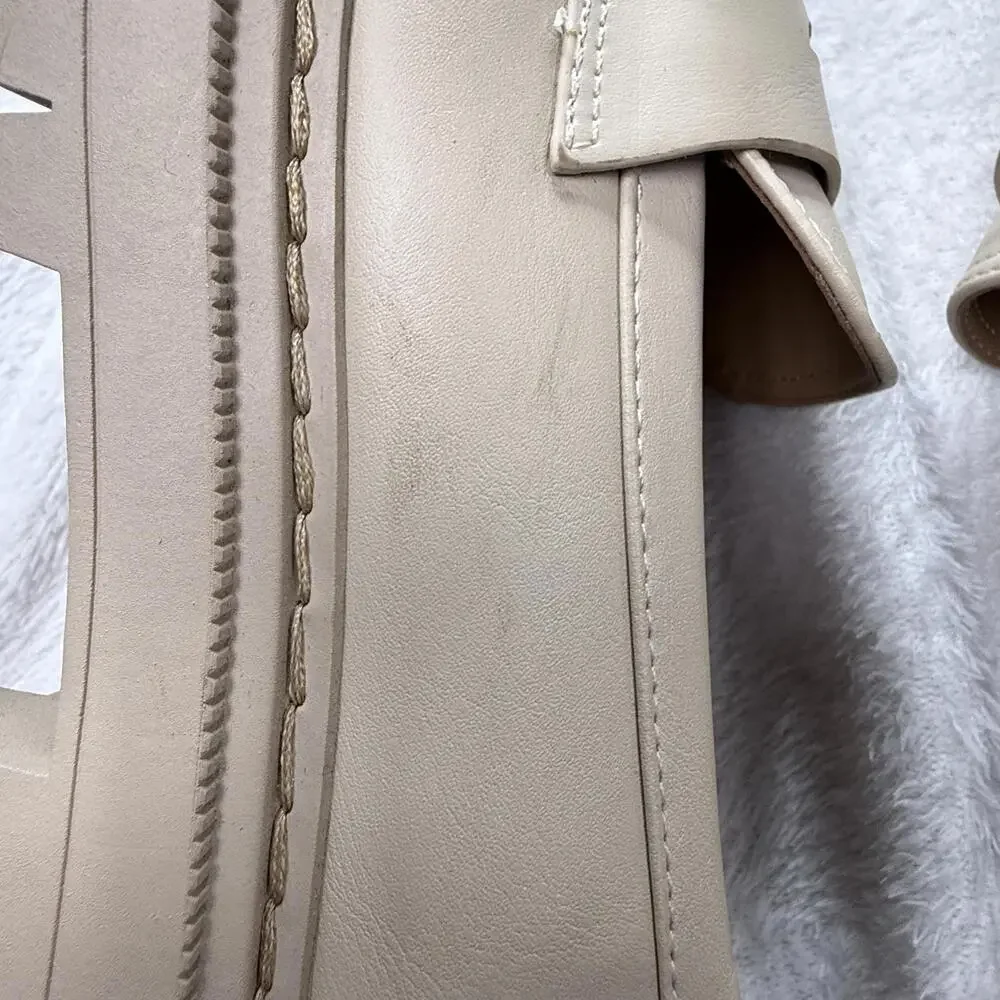 SODA Beige Women's Loafers with Lug Sole size 10